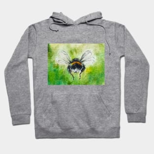 Bee Watercolor Painting Hoodie